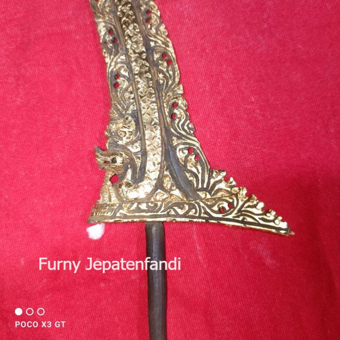 keris mewah panimbal kamarogan kinatah naga rojo KJM 1122 Paling Murah FJF7655