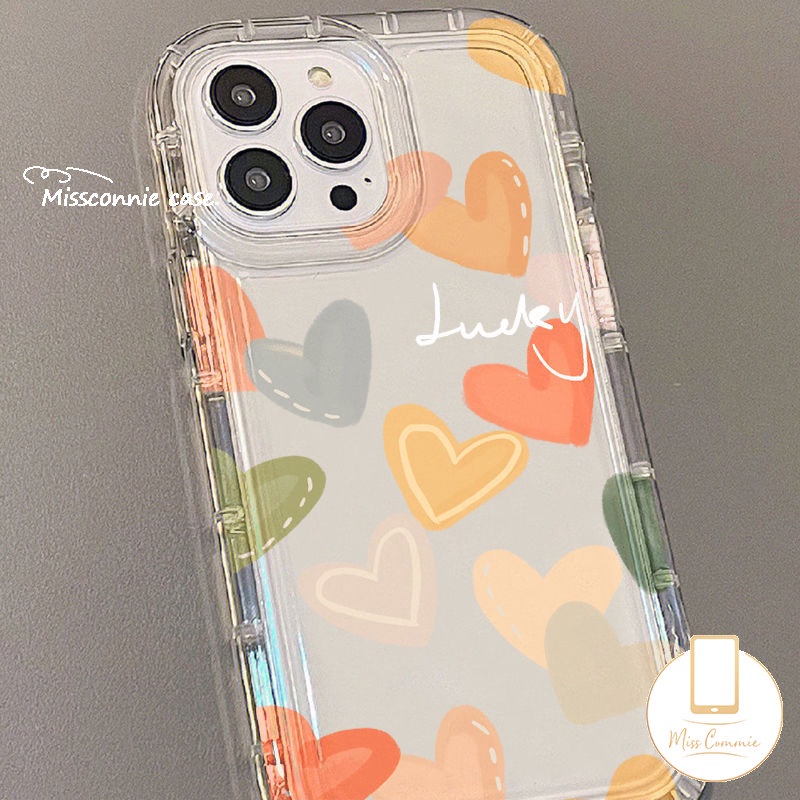 Casing Airbag Cinta Hati Bunga Segar Cat Air Untuk Redmi Note11 10s 9 8 11s 10 10 Pro Max Redmi 12C A1 9T 10A 9 10C 10 9A 9C NFC POCO F4 Transparan Shockproof Soft Cover