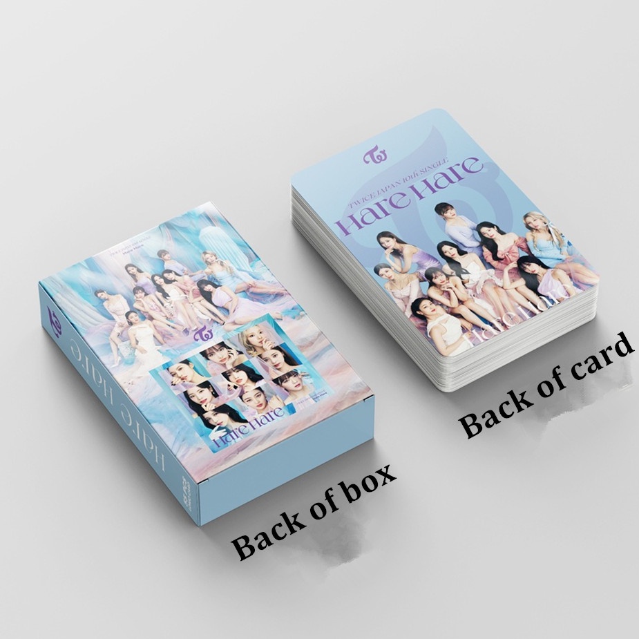 55pcs /box TWICE HARE HARE Photocards 10th Japan Single Album Kartu Lomo Kpop Postcards