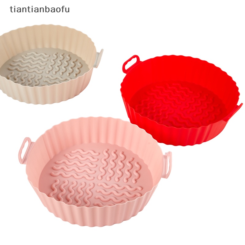 [tiantianbaofu] 7.5in Bulat Replacemen Air Fryer Silicone Baking Tray Ayam Goreng Keranjang Tikar Butik