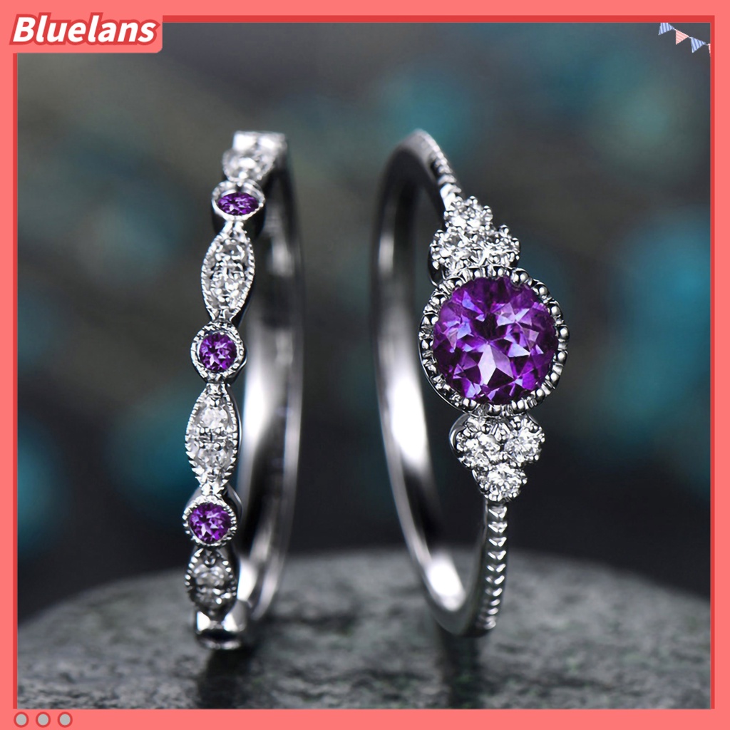 [BLS] 2pcs Perhiasan Jari Dual Type Tidak Alergi Tahan Lama Fashion Cycle Ring Untuk Hadiah