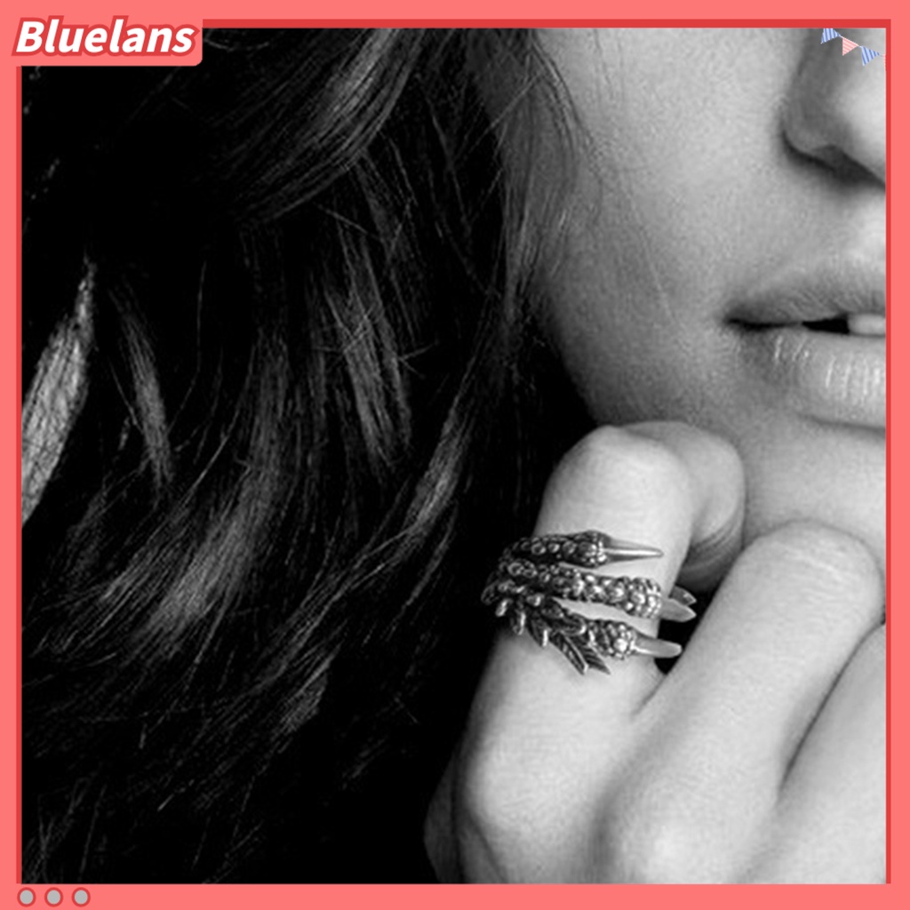[BLS] Fashion Unisex Baja Titanium Cakar Naga Terbuka Jari Cincin Perhiasan Pesona Hadiah