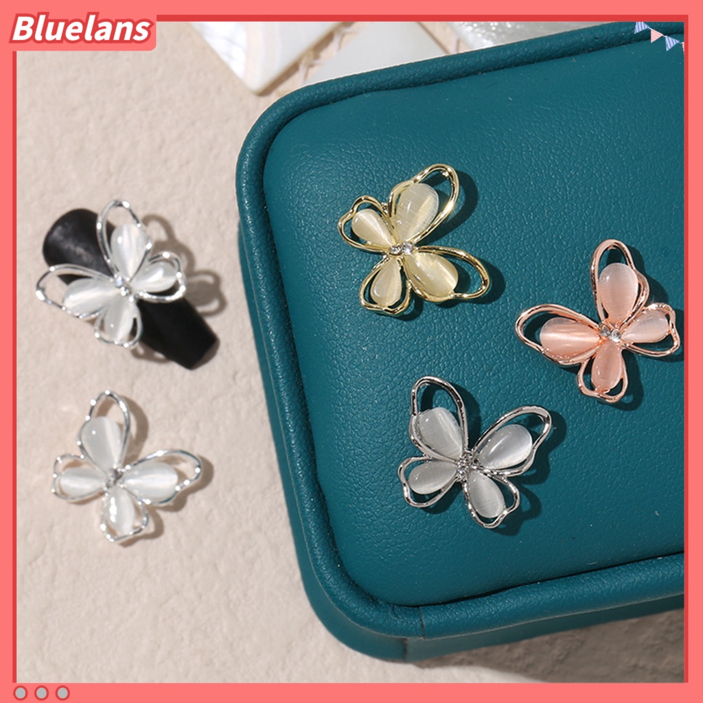 [BLM] 20pcs Ornamen Kuku Bentuk Indah Mempesona Efek Visual Alloy Warna-Warni Halus Hiasan Kuku Kupu-Kupu DIY Kerajinan Perlengkapan Kuku