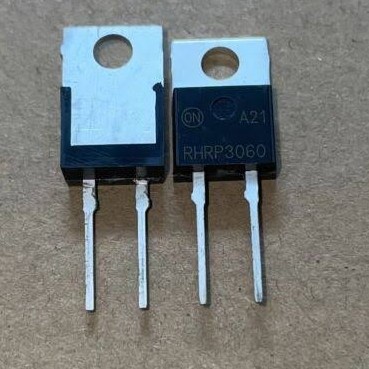 2 Buah 2Pcs RHRP3060 MUR RHRP 3060 Dioda Hyperfast 30A 600V To-220 RURP3060