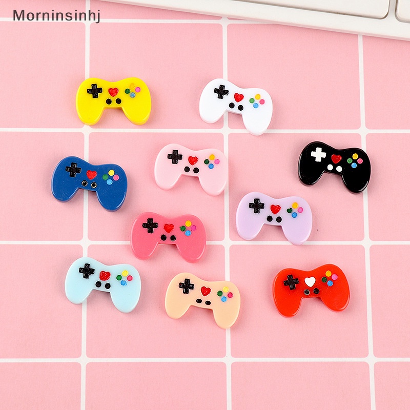 Mornin 5PCS 17.5*28mm Konsol Game Handle Warna Resin Aksesoris Handmade DIY Kepribadian Kreatif Cream Lem Perhiasan Untuk Hadiah Anak id