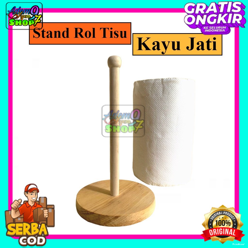 TISSUE HOLDER KAYU / TISSUE HOLDER ROLL / TEMPAT TISSUE GULUNG / TISSUE ROLL / TEMPAT TISSUE ROLL