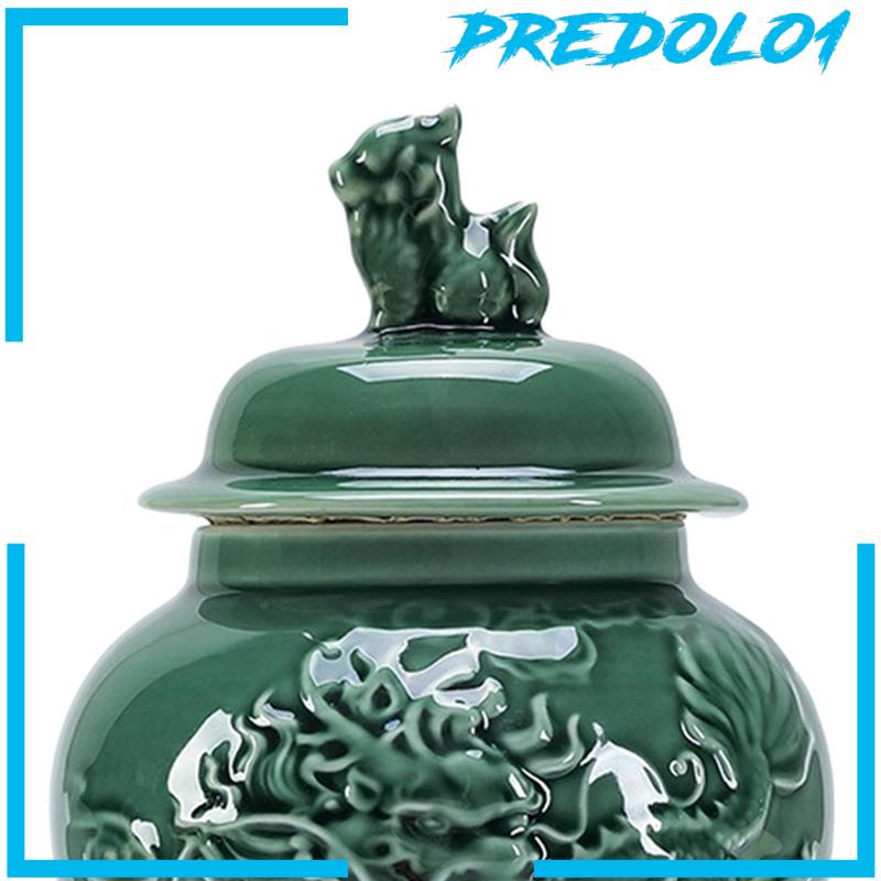 [Predolo1] Toples Jahe Porcelain Vas Keramik Porcelain Temple Jar Untuk Meja Pernikahan Rumah