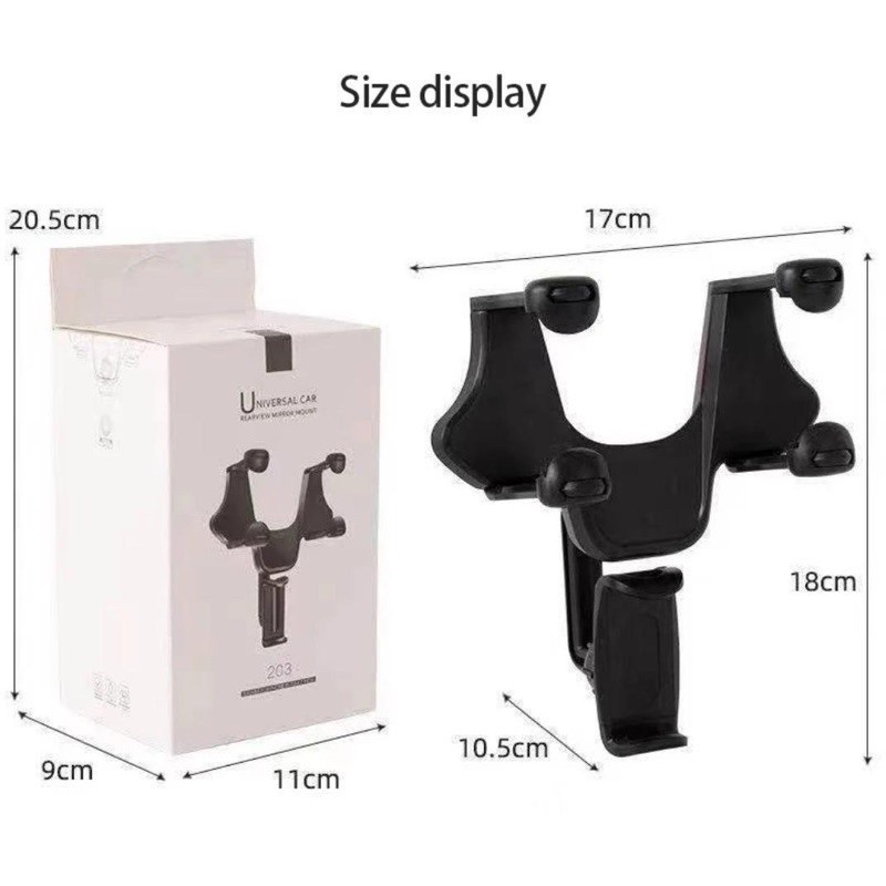 COD SM88 Holder Mobil Jepit 3in1 Spion Dashboard Visor 360 derajat Car Holder Original