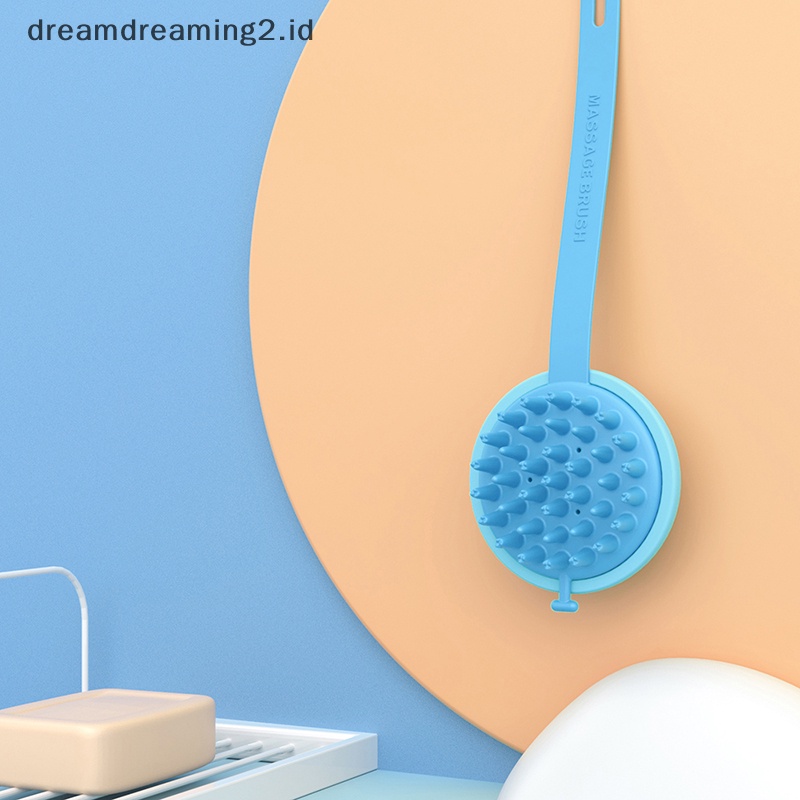 (drea) Wet&amp; Dry Sikat Keramas Hair Scalp Massager Silicone Head Brush Sisir Pijat Rambut //