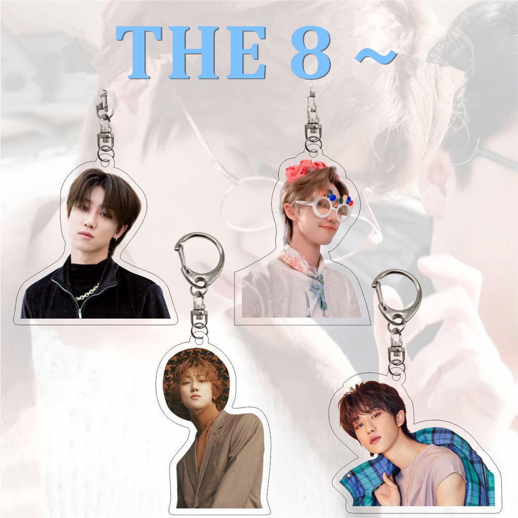 1pc SEVENTEEN Gantungan Kunci Akrilik THE8 MINGYU DK Key Ring Gantung