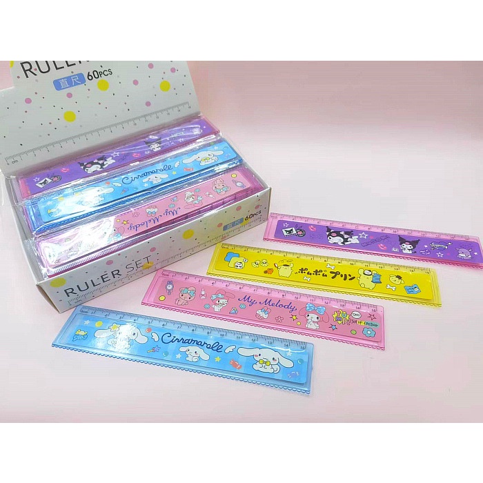 Penggaris sanrio cinnamoroll kuromi melody 15cm/ ruller 15 cm anak sekolah