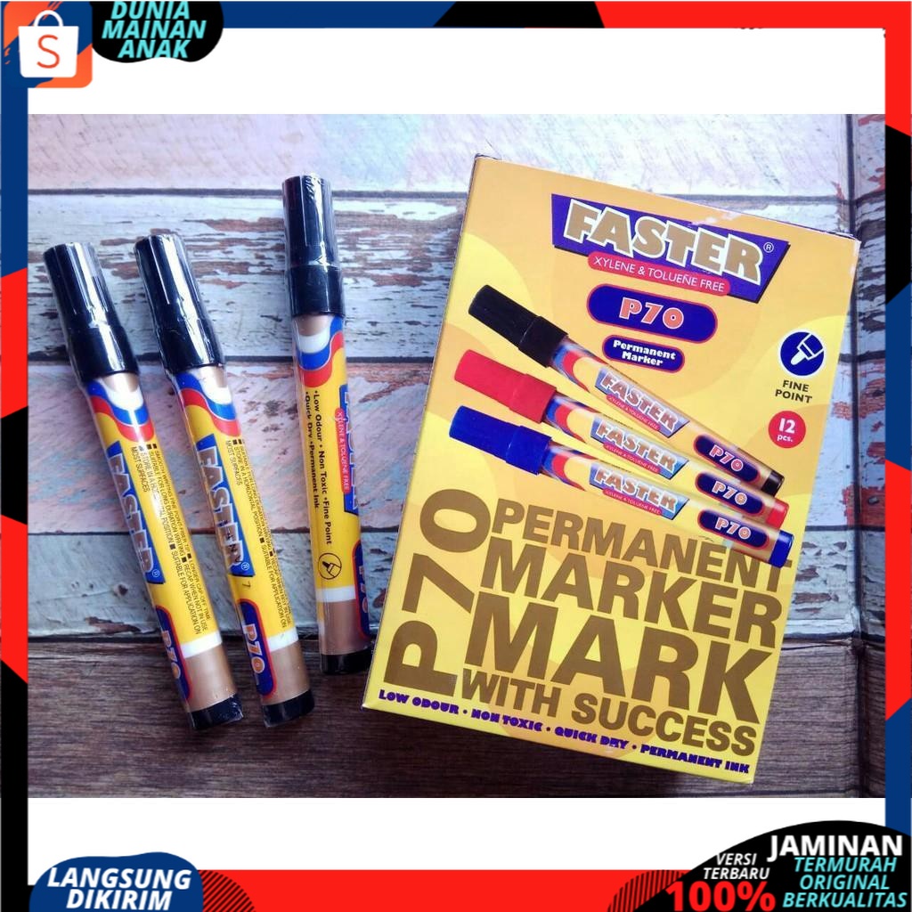 Sepidol Faster permanent  P 70 SPIDOL MARKER PERMANEN  (1PCS)