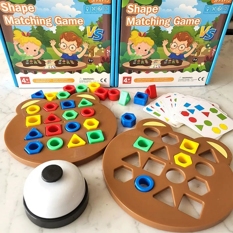 Mainan Puzzle 3D Bayi Bentuk Geometris Warna Senada/Mainan Game Battle Interaktif Edukasi Belajar Anak Untuk Anak