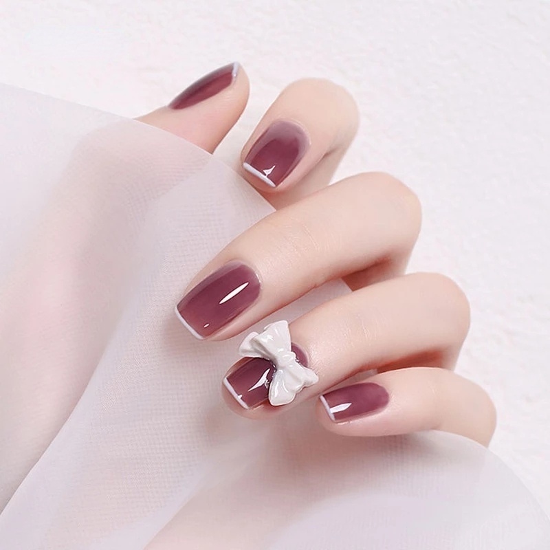 Set Scraper Stamper Kuku Jelly Transparan/DIY Stamping Cetakan Nail Plate Manicure Tools