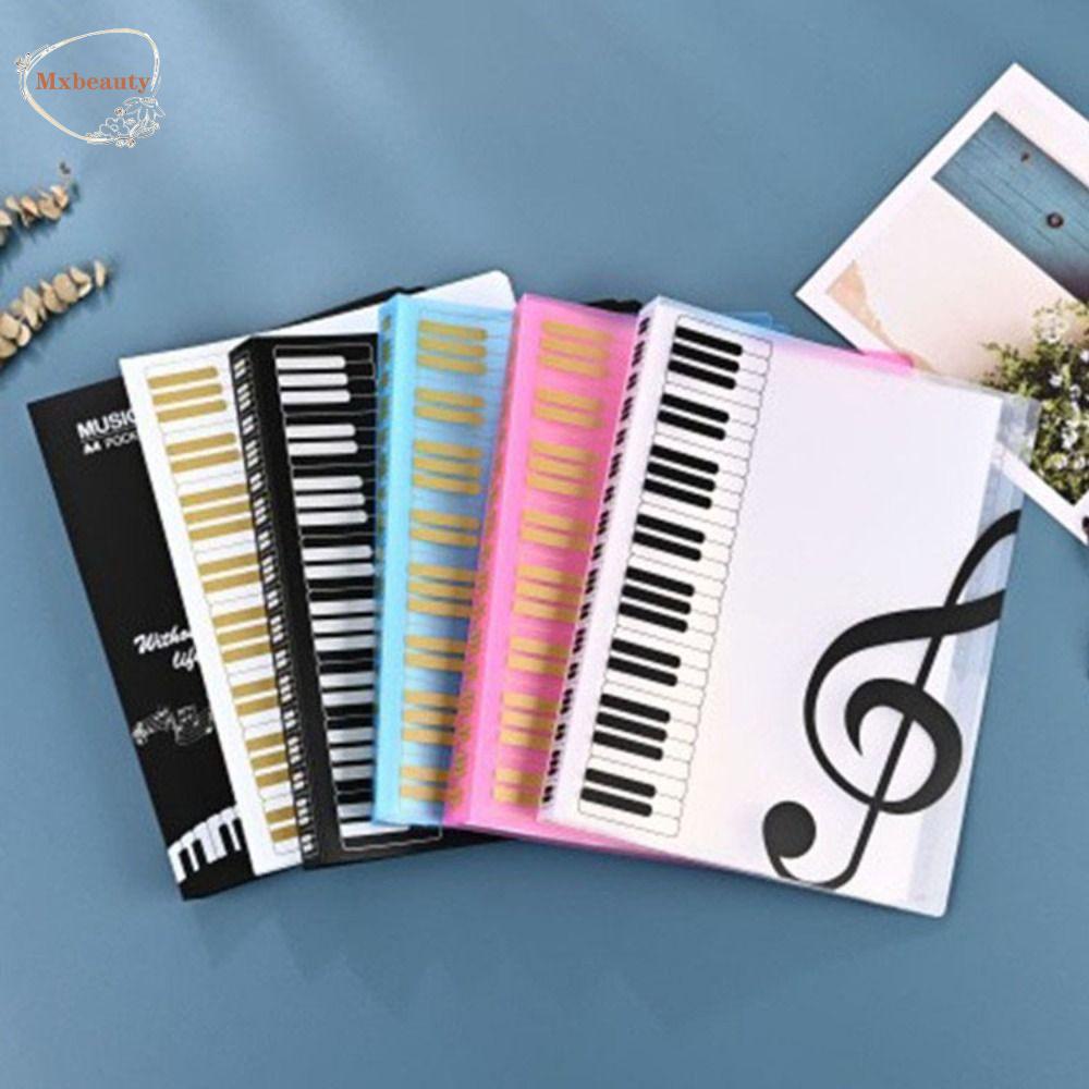 Mxbeauty Music Score Folder Musisi 40man File Organizer Wadah Dokumen Alat Tulis Pianis Music Score Storage Organizer