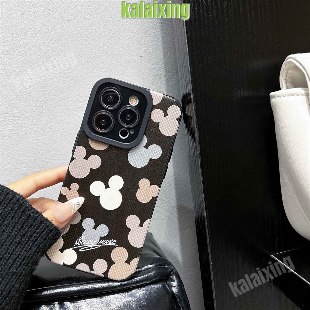 IPHONE Mickey Soft Case Untuk Iphone11 12 13 14 Pro Max14 Plus Xs Max X XR 7 8 Plus Sarung Belakang Lembut