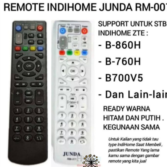 Remote STB ZTE Indihome MNC/Remote Android TV Box, UseeTV, RM-001