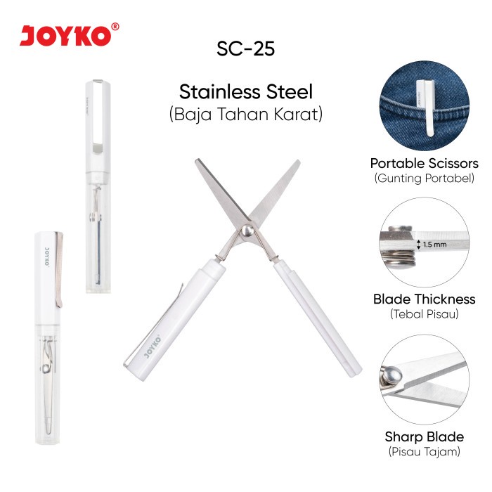

Gunting Portable Scissors Joyko SC-25