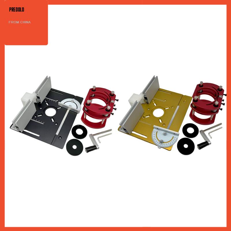 [Predolo] Alat Sisipan Meja Bahan Aluminium Template Untuk Router Bench Trimming Woodworking