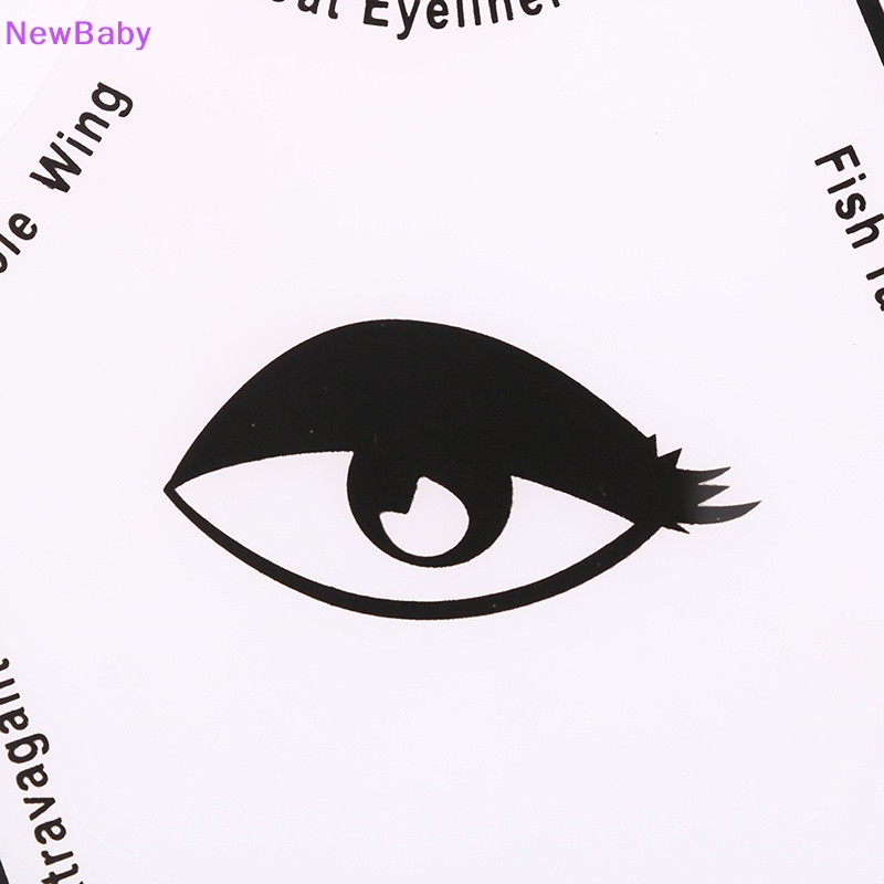 Newbaby Quick 6in1 Eyeliner Template Cat Eye Makeup Smoky Liner Guide Stensil ID