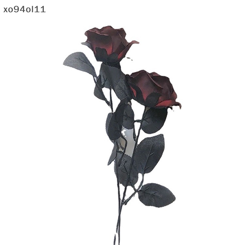 Xo Gothic Black Rose Bunga Buatan Bunga Simulasi Valene Roses Flowers OL