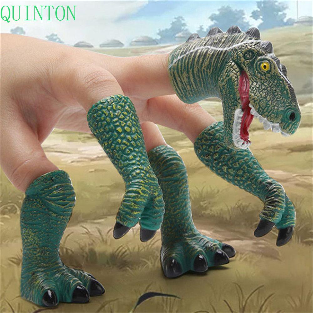 Quinton Dinosaurus Tangan Wayang Anak Lucu Bercerita Prop Bermain Peran Mainan Orang Tua Bercerita Alat Peraga Hand Toy Animal Head Gloves