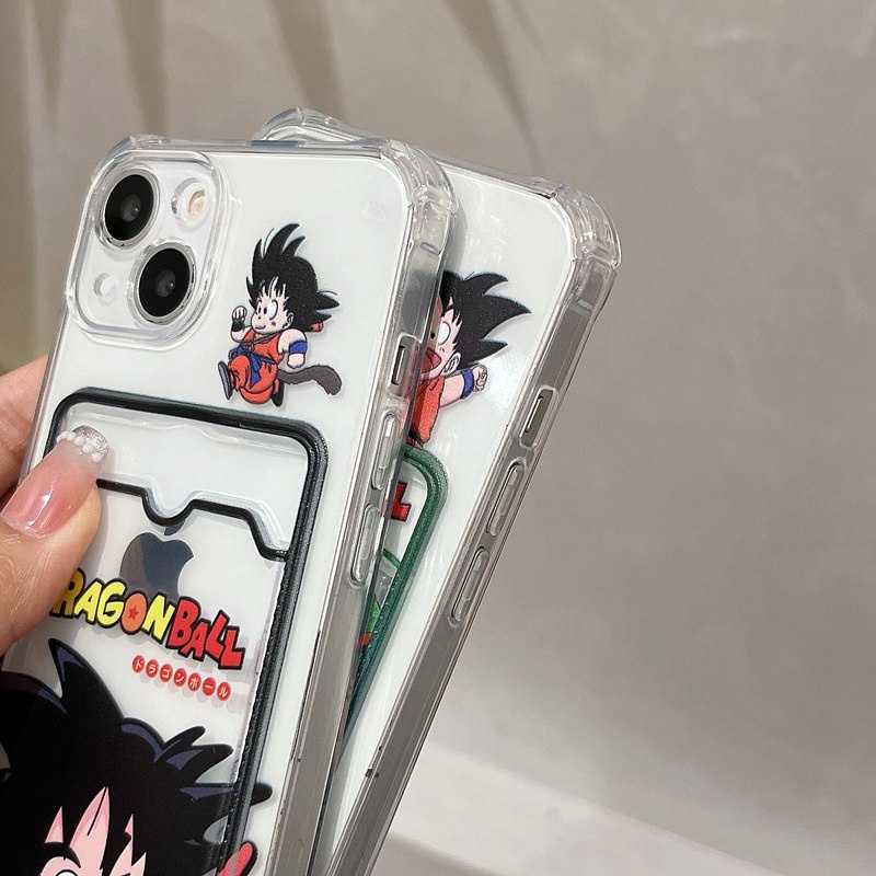 Card Case Dragon Ball Wukong Soft Case HP iP iPhone 14 13 12 11 Pro X XS XR Max 7 8 + Plus Boy Man FTD Casing Apple