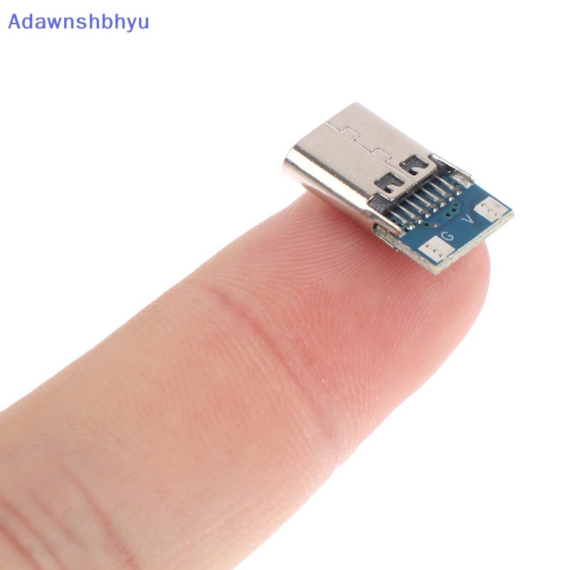 Adhyu Konektor USB 3.1 Tipe C 14pin Female Socket Wadah Antarmuka Pengisian Cepat USB Connector ID