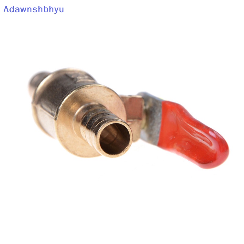 Adhyu 8mm 5/16&quot; Selang Barb Inline Kuningan Air/Air Saluran Bakar Gas Shut-off Ball Valve ID