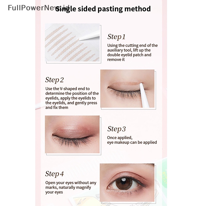 Power 60 /72 /80Pcs Invisible Lace Double Eyelid Stickers Tape Alat Makeup Kosmetik ID