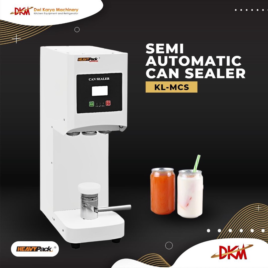 CAN SEALER MESIN SEGEL KALENG SEMI OTOMATIS KL-MCS-54 HEAVYPACK