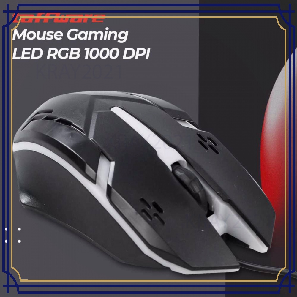 Taffware Mouse Gaming LED RGB 1000 DPI - M618