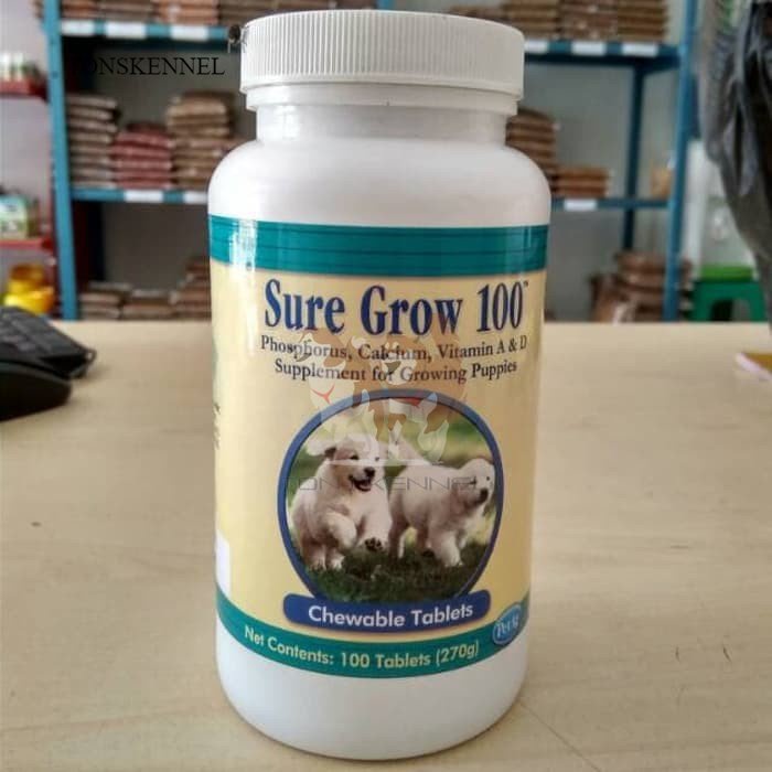 VITAMIN CALCIUM ANJING SUREGROW SURE GROW 100 CALCIUM PER 10 TAB ECER