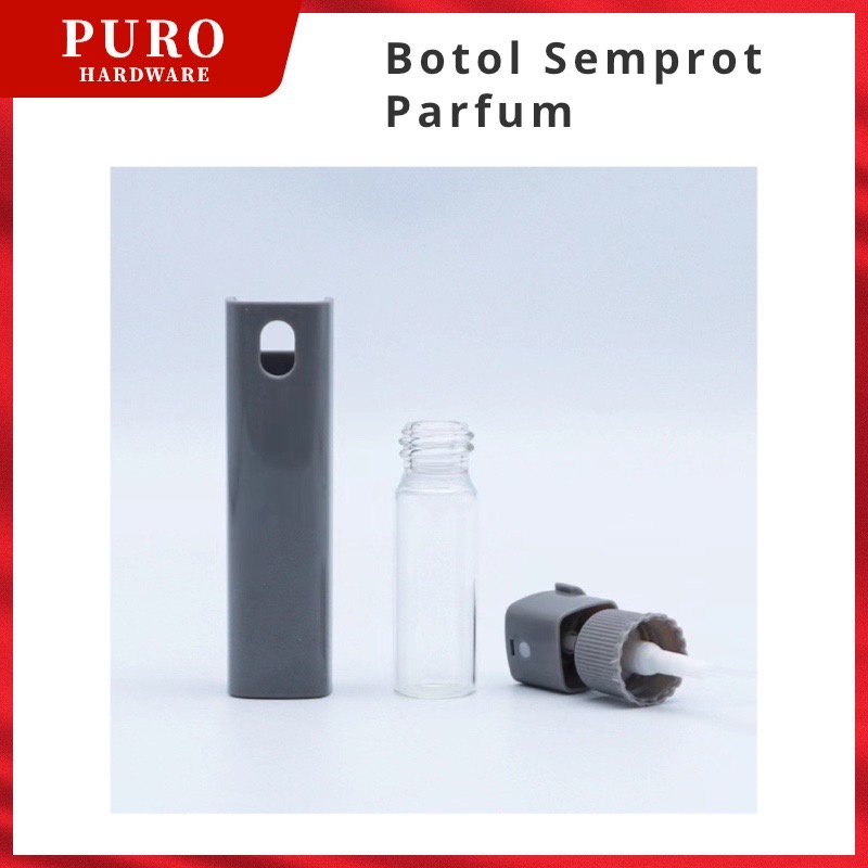 Botol Semprot Parfum Portabel Bentuk Tabung Persegi Ukuran 10ml