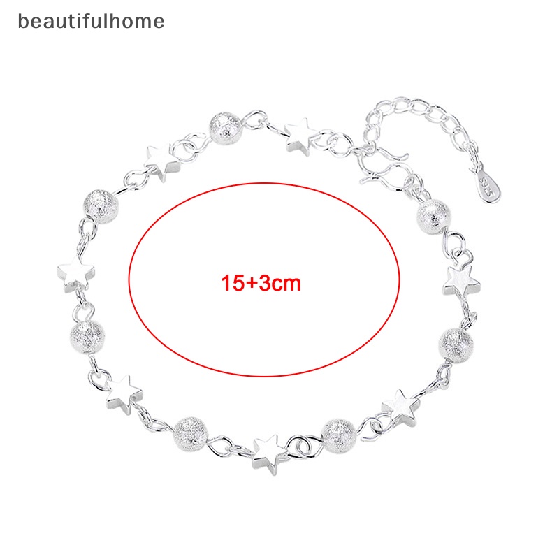 {beautifulhome} Gelang Bintang Segar Untuk Wanita Kepribadian Gelang Manik Bulat Fashion Korea.