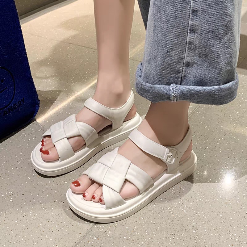 COD Sneakersdaily 784 Sandal Platfrom Tali Gesper Wanita Import Premium