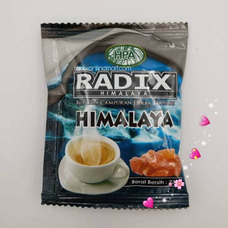 

kopi radix himalaya kemasan sachet