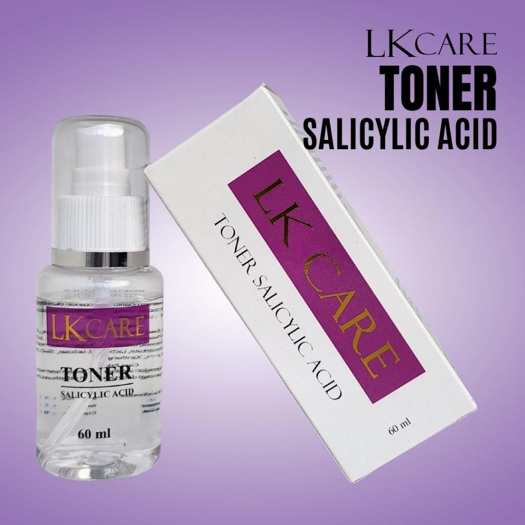 Toner Salicylic Acid 60ml LKCare BPOM Weekly untuk merawat kulit berjerawat dan berkomedo, kurangi minyak berlebih, anti inflamasi