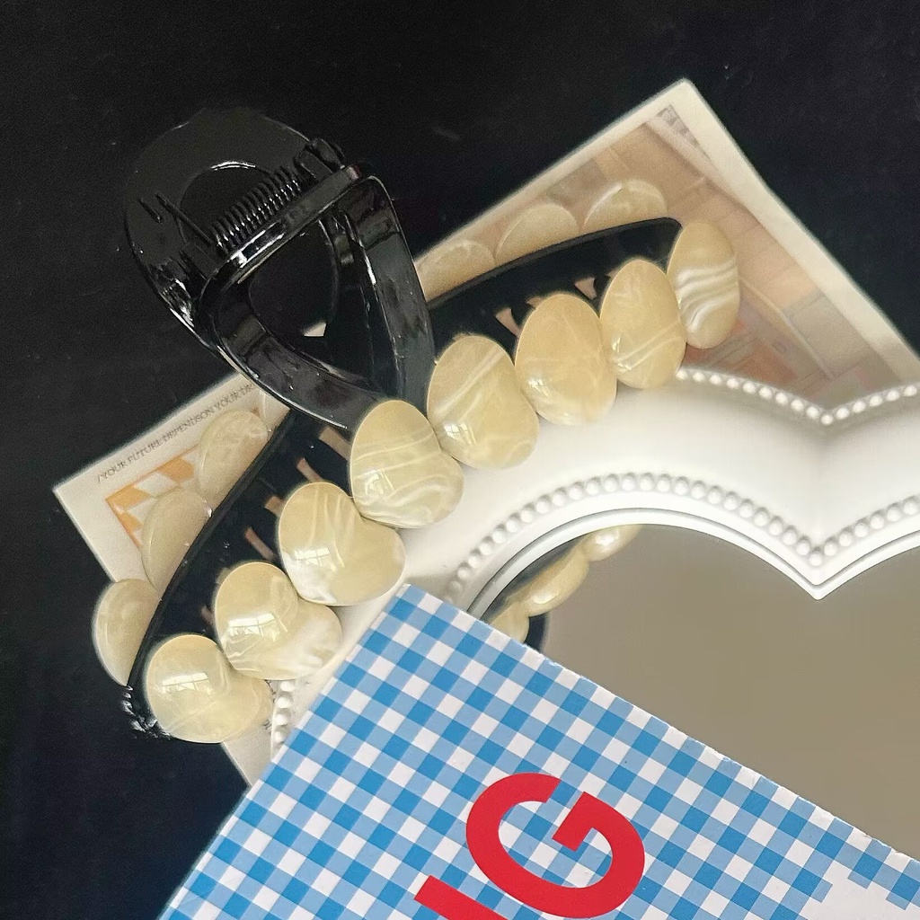 New jepit rambut love wanita sederhana gaya feminim barang import dengan harga grosir bahan berkualitas import harga grosir bisa cod