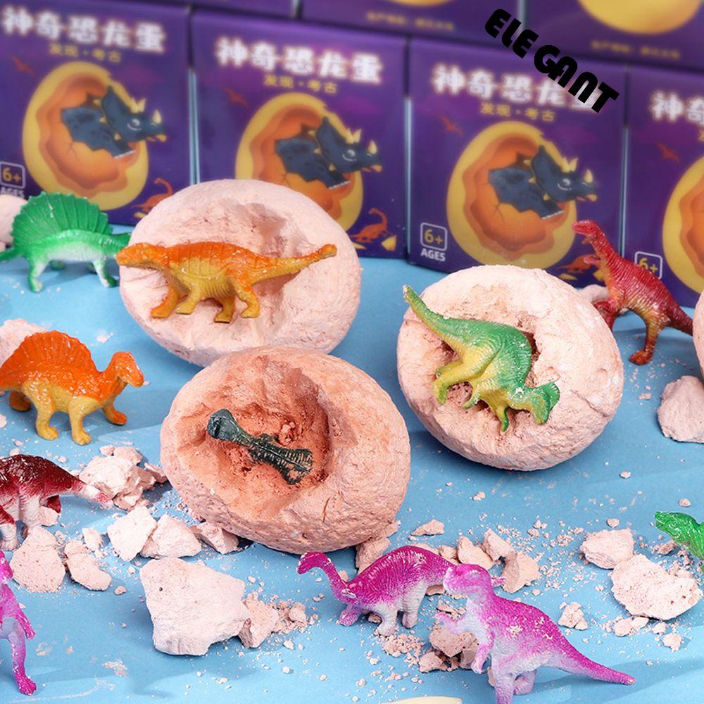 [Elegan] Dinosaurus Telur Menggali Kit Anak-Anak Menggali Anak Laki-Laki/Perempuan Hadiah Ulang Tahun Mainan Arkeologi Belajar Edukasi Dino Telur Alat Penggalian Dinosaurus Mainan Edukasi