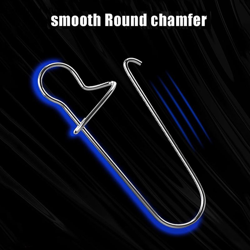 Gentlehappy Konektor Pancing Stainless Steel Pin Bearing Rolling Swivel Snap Pins Fishing id