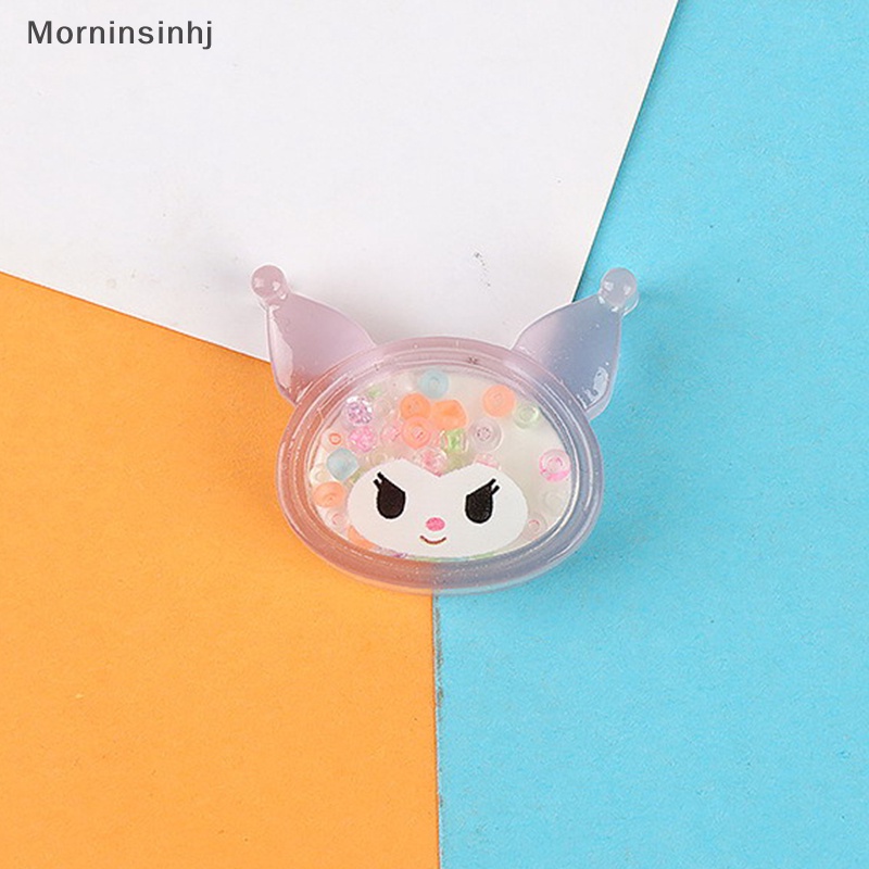 Mornin 6 Pcs Bercahaya Kartun Sanrio Resin Diy Aksesoris Cream Lem Ponsel Shell Patch id