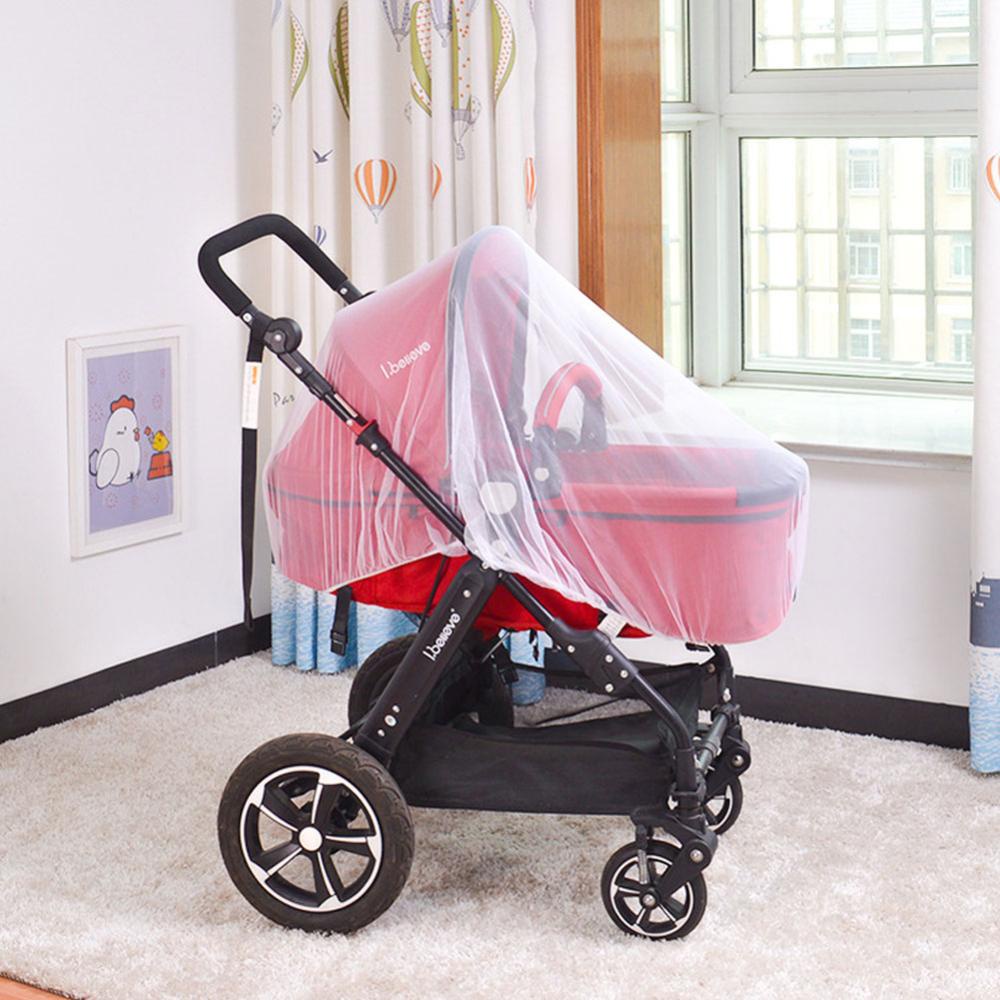 C5goon Jaring Tempat Tidur Bayi Aman Kelambu Anak Pushchair Jaring Anti Bobot Perlindungan Bayi Mesh Stroller Aksesoris P8T5