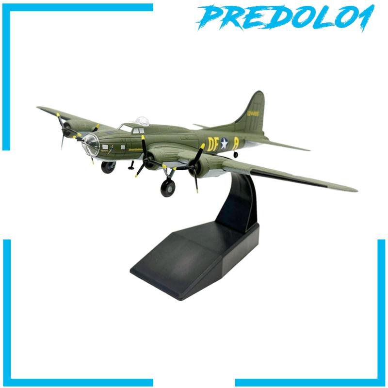 [Predolo1] 1:144 B17 Diecast Model Fighter Dengan Alas Untuk Ruang Tamu Kabinet Kamar Tidur