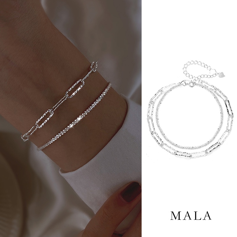 Gelang Wanita Silver Kilap Minimalis Bangle Simple Dan Elegan