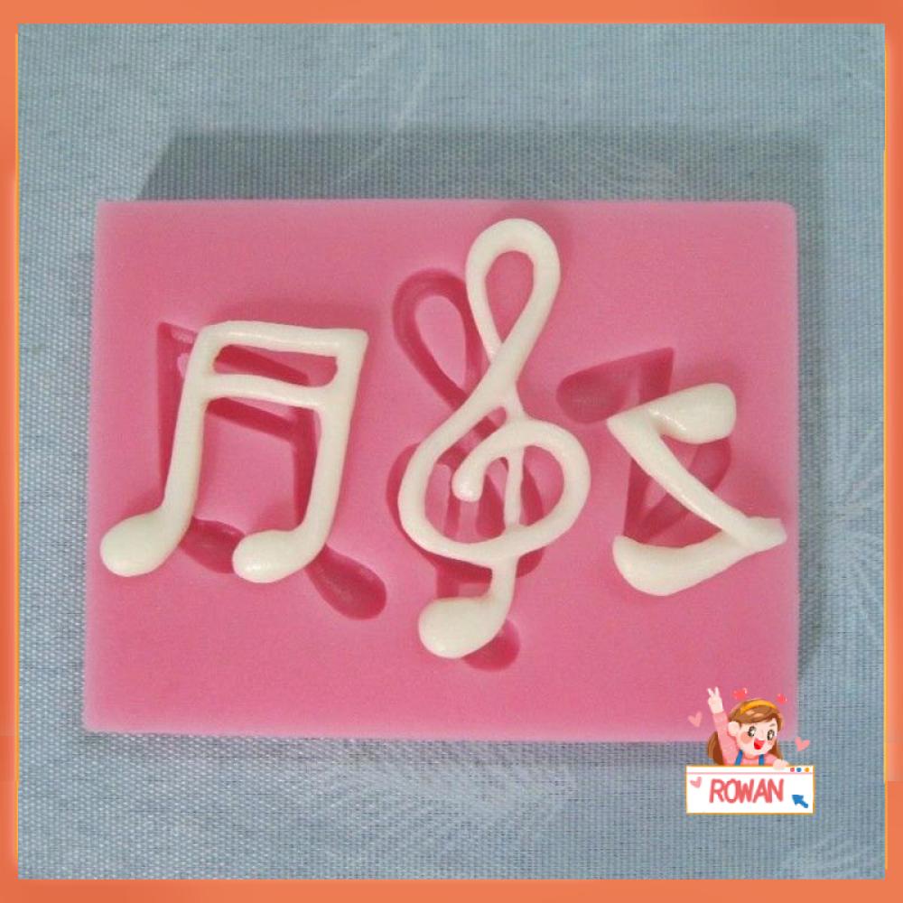 R-FLOWER Cetakan DIY Fondant Chocolate Musical Note