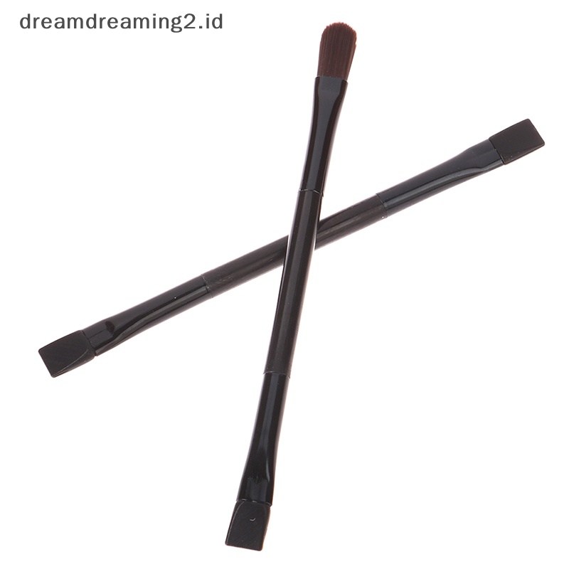 (drea) Double Side Brow Miring Miring Brush Eyeliner Eyeshadow Makeup Alis Mata //