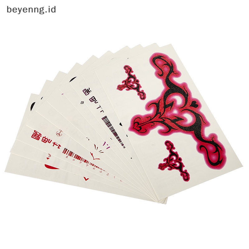 Beyen 10/20pcs Tato Sex Tato Temporer Tahan Air Rahim Tato Palsu Stiker ID