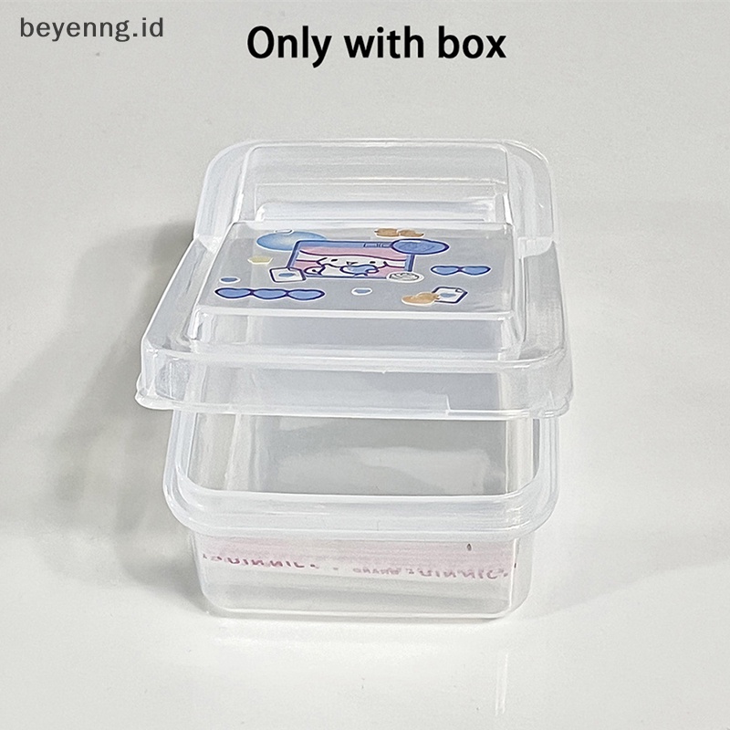 Beyen 1PCS Collection Container Case Plastik Transparan Kotak Penyimpanan Small Clear Store box Dengan Tutup Perhiasan Finishing Aksesoris ID