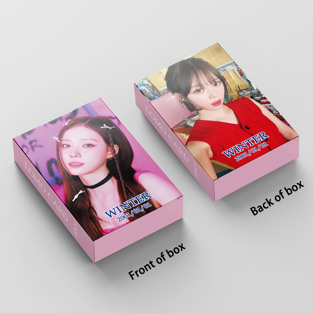 55pcs /box Album Photocards AESPA WINTER MY WORLD Kartu Lomo Kpop Postcards